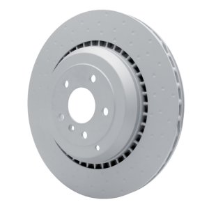Mercedes-Benz R63 AMG Brake Rotor (1) - Rear - R1 Concepts - Hi-Carbon Alloy GEOMET Coated Rotor - Dimpled - `07-`11